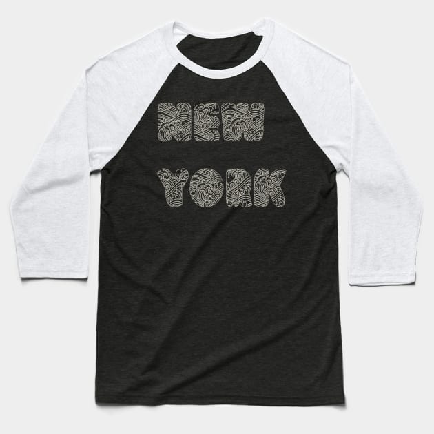 The Waves off New York Baseball T-Shirt by yayor